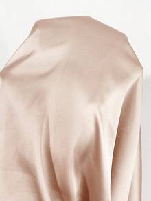 Modelyn Blus Elegan Satin Warna Polos dengan Lipit dan Pita di Pinggang - Baby Pink - View 5