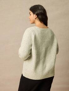 Juhart Women's Solid Color Casual Everyday Pullover Sweater Winter Fall Autumn - Khaki - View 2