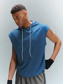 Driftmere Men's Simple Fashion Casual Sleeveless Top For Daily Wear - Blue - View 3