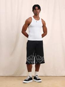 SUMWON Men's Ribbed Tank Top Sleeveless Crew Neck Summer Casual Undershirt Basic Solid Color Comfortable Fit Everyday Wear - White - View 3