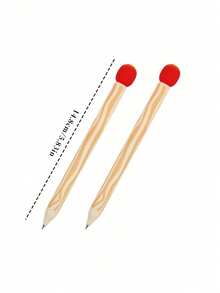 Joivida 2/4/6Pcs Creative Decompression Match Retractable Gel Pen | 0.5mm Black Double Bead, Quick-Drying Smooth Stable.Squeeze Head Stress Relief, Festive Gift For New Year BackSchool Birthday,Friends Family Lovers - multicolor - View 10