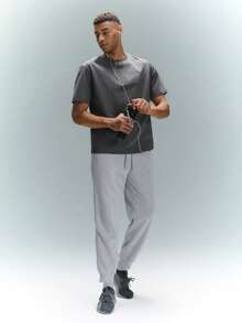 Driftmere 男士抽绳腰运动裤 - 淺灰色 - 查看 9