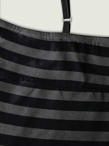 Lalippa Women's Contrast Lace Striped Casual Camisole - Multicolor - View 4