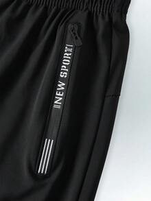 Driftmere Pantalon de sport léger, respirant et à séchage rapide pour hommes, adapté aux activités de plein air, été - Noir - Voir 6