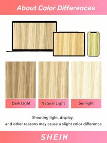 Seamless Clip Ins 100% Rambut Manusia Asli 7PCS Ekstensi Rambut Manusia Tanpa Sambungan PU dengan Klip Lurus 14-22 Inci Warna Pirang Terang dengan Sorotan Pirang Keemasan Ekstensi Rambut Remy dengan Klip - Nomor 16/613 - View 7
