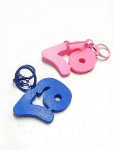 POKOJA LAND POKOJA LAND 67 Partner Keychain With Vivid Eyes | Durable Plastic, Multi-Color Options, Fun Design, Fine Carving, Snap Hook Closure, Suitable For Bags, Backpacks, Or Display Birthday Gifts Spring To Summer - Multicolor - View 11