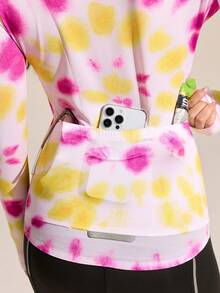 Exploreva 女士长袖扎染骑行服 - 藍色 - 查看 3