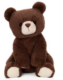 Brown Classic Mini Teddy Bear Plush Doll, Soft Stuffed Bear Toy With Chocolate Brown Fur And Embroidered Nose Design, Cute Animal Plush Figure For Collection, Display Or Gift Idea - Multicolor - View 8