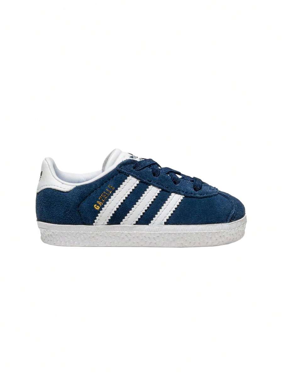 Adidas Gazelle Teen Sneakers Padded Breathable Sporty Walking Outing Commuting White IH0337 - CONAVY/FTWWHT/FTWWHT - View 1