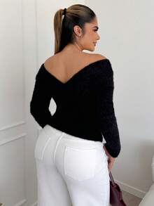 Maria Perezxox Áo len cổ lọ dáng ôm màu trơn thanh lịch sang trọng dành cho nữ, đa năng cho mùa thu/đông - Xem 2
