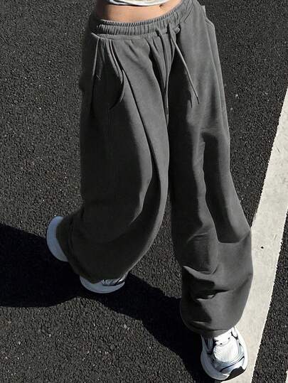 Dazy Tall Women's Tall Fit Loose Straight Leg Casual Sweatpants Summer