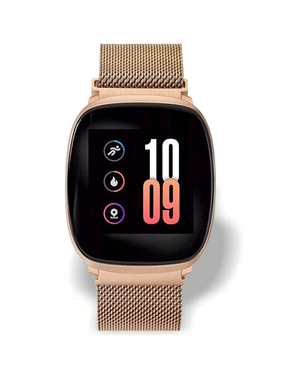 Timex 女士电子智能手表，适合日常佩戴 - 金色 - 查看 1
