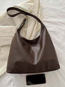 Glamine Túi Tote Đeo Vai Lớn Cho Nữ, Thiết Kế Thời Trang Mới, Sang Trọng & Phong Cách - Cà phê nâu - Xem 2