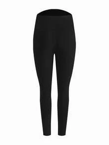 Modmama Leggings casuales de maternidad de unicolor con cintura ajustable - Multicolor - Ver 8