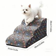 1 Piece Of Cartoon Pet Ladder, Climbing Ladder Made Of Flexible Foam With 2/3Steps, Suitable For Senior Pets Or Pets With Special Needs To Reach The Sofa And Bed, Non-Slip And Detachable - Multicolor - View 10