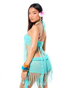 SUMWON WOMEN 女士针织上衣 - 藍色 - 查看 2