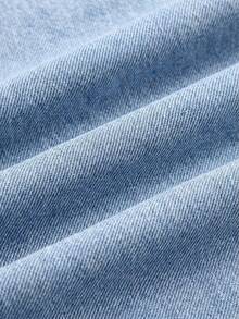 Quần jean denim rách nhẹ màu xanh nhạt, dáng rộng, phong cách Y2K mới cho bé gái, thích hợp cho mùa xuân hè, đi nghỉ mát, phong cách đồng quê, boho, đi biển, phong cách đường phố miền Tây, kỳ nghỉ xuân, lễ hội âm nhạc, quần jean, quần jean cho bé 4 tuổi, quần jean mùa hè, quần jean dễ thương, quần jean rộng kiểu Y2K những năm 2000. - Rửa nhẹ - Xem 2