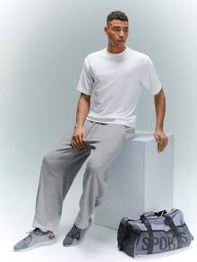 Driftmere 男士夏季休闲纯色落肩T恤 - 白色 - 查看 8