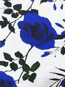 SHEIN Elenzya 大码高腰印花休闲裤，简约风格，适合日常穿着，情人节款 - 彩色 - 查看 4
