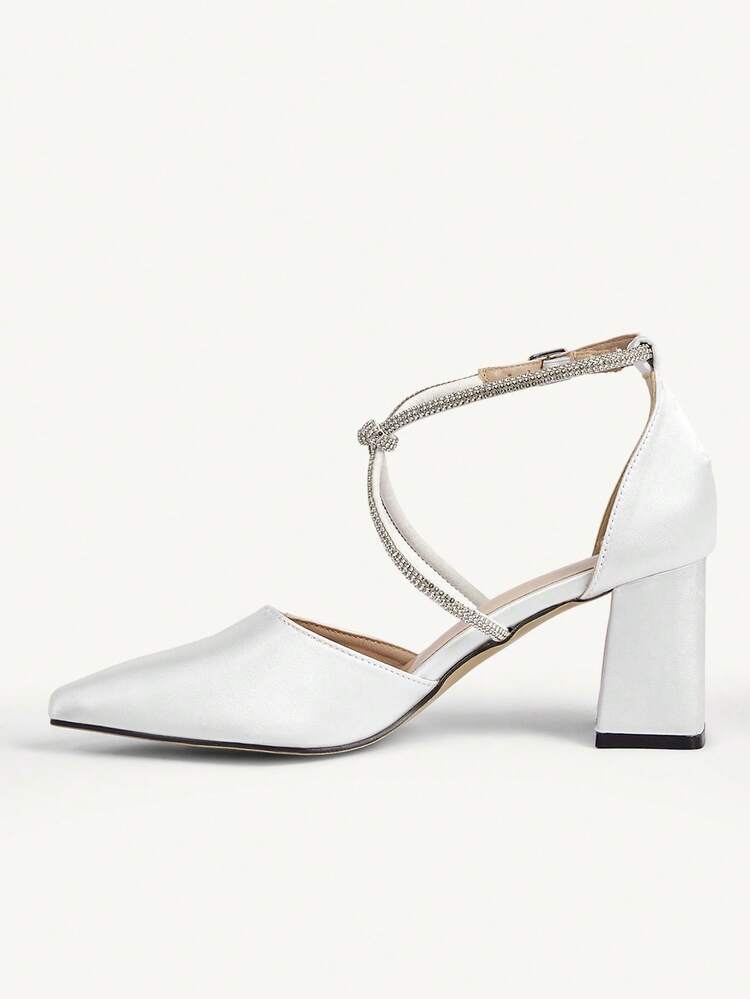 CUCCOO CHICEST Women's Fashionable Elegant Crystal Decorated High Heel Pumps