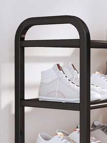 1PC Multi-Layer Metal Shoe Rack, Shoe Storage Organizer, Suitable For Entryway, Bedroom, Door Side Small Storage - Multicolor - View 4