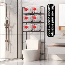 1 pieza Estantería de pie para el baño, en negro/blanco, estantería de almacenamiento para el balcón, estantería de almacenamiento de varios niveles para el baño, estantería simple para lavadora, adecuada para el baño y el balcón - Multicolor - Ver 3