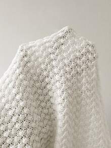 New Arrival Spring/Summer Round Neck Sleeveless Backless Hollow Out Fitted Elegant Women Sweater Dress - White - View 3