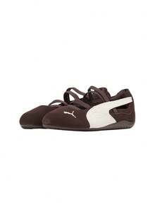 Puma Speedcat Women's Ballet Suede Brown 406758 - Brown and White - View 2