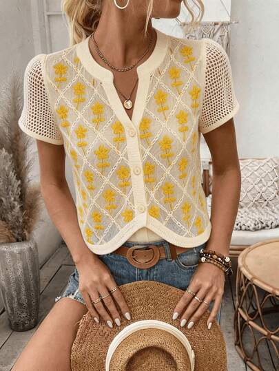 Blusa de Mujer Inspirada en Ropa I ndia, Blusa Casual, Tejida, Cómoda,Blusas