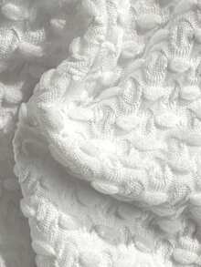 Swim Vcay Spring/Summer Knit Jacquard Wireless Camisole Top And Swim Shorts Women's Vacation Beach Swimsuit Set - White - View 6