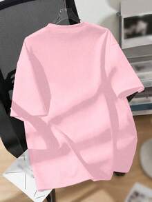 Resyla Women's Casual Butterfly Print T-Shirt, Summer - Pink - View 2