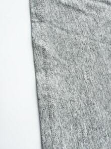 Velminro 男士休闲字母印花圆领短袖家居服上衣，夏季 - 灰色 - 查看 6