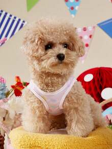 PETSIN Áo khoác thoáng khí in hình thỏ và gấu dễ thương cho chó/mèo (1 chiếc), phù hợp với mọi loại thú cưng (1 chiếc). - Nhiều màu - Xem 7