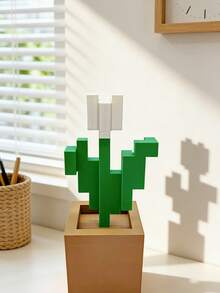 Joivida 1个像素玫瑰装饰品，独特的3D打印花卉摆件，塑料花卉制品，适用于床头柜、桌面、办公桌装饰、家具装饰，非常适合作为圣诞节、万圣节、复活节、情人节、生日礼物，独特而别致，是馈赠佳品的理想之选。 - 盆栽擺件 - 查看 11