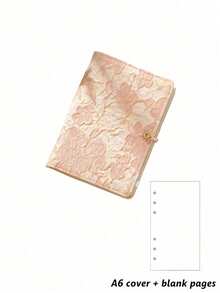 Cirelle Sổ tay A6 có thể thay ruột, bìa dập nổi hoa văn, 3 trang ruột tùy chọn (có dòng kẻ/trống/ô vuông), nhật ký di động tiện dụng cho gia đình, văn phòng và du lịch, món quà sinh nhật và ngày lễ hoàn hảo cho phụ nữ, sinh viên và người đi làm. - Sổ ghi chép - Xem 7