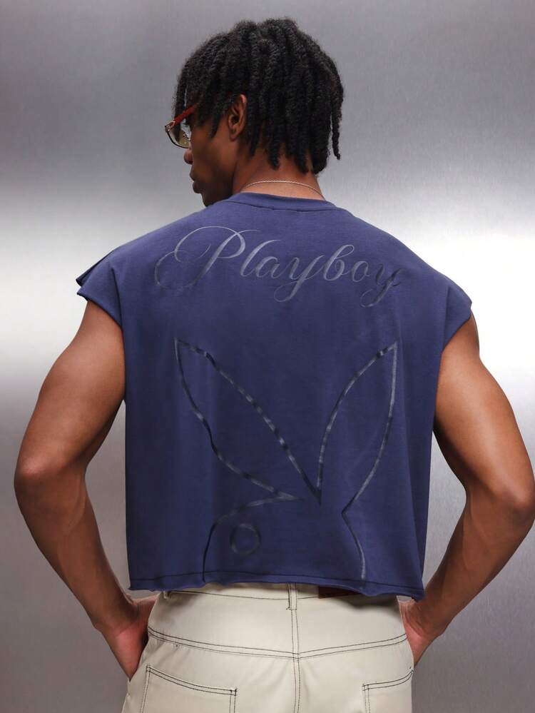 PLAYBOY X SUMWON Tank de la marine avec logo