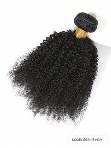 1束非洲卷曲自然黑色真人发束，1束接发，双层发束，4B/4C非洲卷曲真人发束 - Natural Black - 查看 4