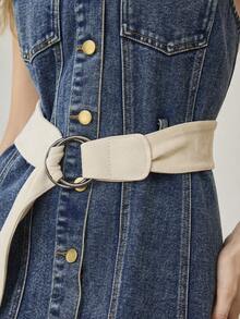 MOTF PREMIUM NEW SUEDE BELT - Beige - View 5