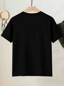 EMERY ROSE Van Gogh Rabbit T-Shirt, Starry Night Farm Animal T-Shirt, Funny Rabbit Lover T-Shirt, Art Pet Rabbit Gift, Unique Farm Rabbit T-Shirt - Black - View 2