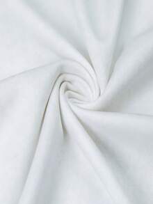 INAWLY Plus Size Solid Color Front Button Pleated Sexy Backless Sleeveless Mini Dress - White - View 7