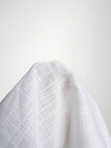 Easowa Áo sơ mi nữ công sở dáng rộng, thanh lịch, chất liệu 100% cotton, cổ bèo nhún, tay phồng, viền hoa, thích hợp cho mùa xuân/hè. - trắng - Xem 7