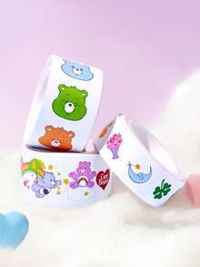 SHEIN X Care Bears 3卷卡通人物图案纸胶带，每卷5米，适用于DIY、制作手册、封口等。 - 混色 - 查看 4
