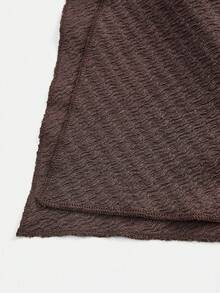 Firerie Kids Firerie Kids 少女不对称肩部设计针织印花休闲时尚亲子装上衣 - 棕色 - 查看 5