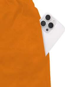 Manfinity Sport Corelite Men's Letter & Graphic Print Drawstring Waist Summer Sports Shorts - Orange - View 5