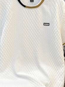 Manfinity Joysei Men's Casual Printed Crew Neck Short Sleeve T-Shirt Spring To Summer - White - View 6
