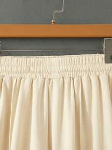 Modelyn Burgundy Slimming Zip-Up Hooded Casual Long Sleeve Jacket & Pants 2 Pieces Set For Women, Autumn/Winter - Apricot - View 5