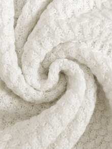 New Arrival Spring/Summer Round Neck Sleeveless Backless Hollow Out Fitted Elegant Women Sweater Dress - White - View 6