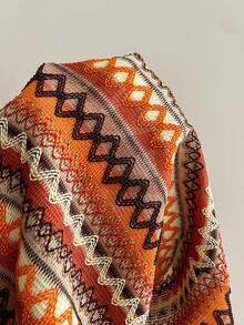 SuriyaCove Women's Vacation Beach Striped Halter Top - Khaki - View 5