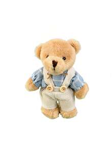 POKOJA LAND 1 paquete de lindos llaveros de peluche de oso de pareja, llavero de oso suave y pequeño, adorno de animal a granel para regalo de cumpleaños, Día de San Valentín, graduación, favor de fiesta, manualidades DIY, regalos navideños, decoración Kawaii, decoraciones navideñas de primavera a verano - Multicolor - Ver 16