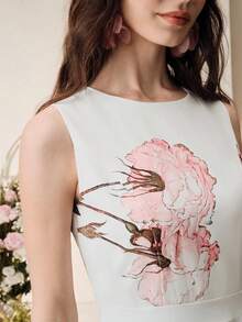 Anewsta New Elegant Romantic Embroidered Long Dress For Women, Spring/Summer - Multicolor - View 6